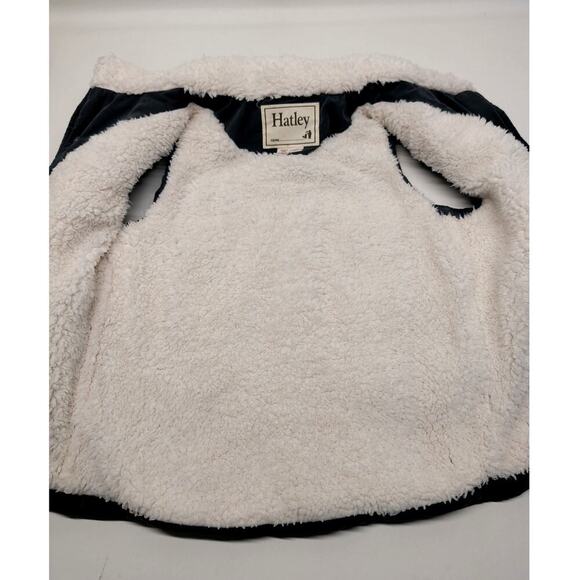 Hatley Boys Puffer Vest Sherpa Lined Gray and Cream Size 6 - Picture 4 of 5